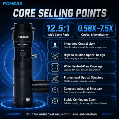 PMS-LZL-12101D 12.5x Coaxial Industrial Zoom Lens