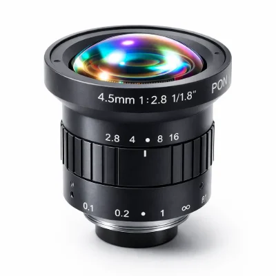 4.5mm 5MP Low Distortion Wide-Angle FA Industrial Lens