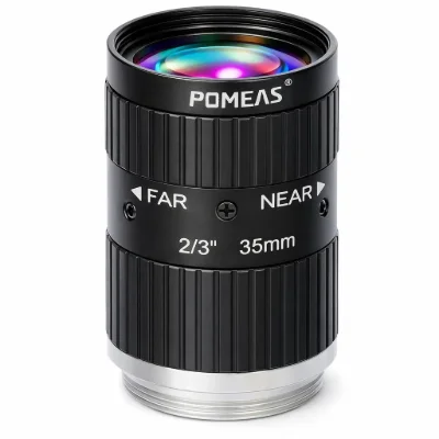 35mm 2/3-Inch 10MP Low-Distortion C-Mount Lens