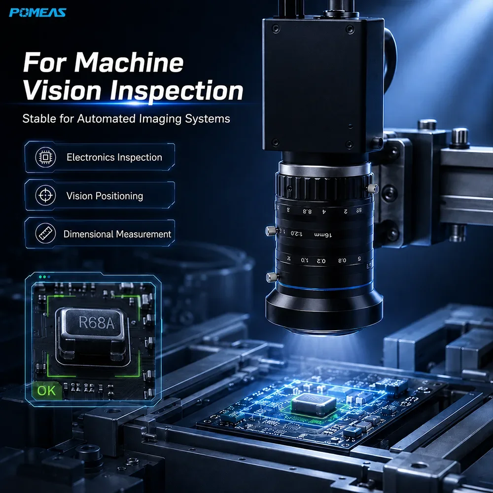 Objectif FA Industriel 16mm 4/3-Inch 12MP C-Mount
