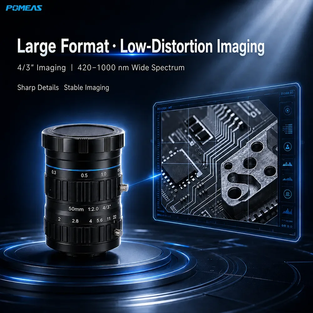 Objetivo FA Industrial 50mm 4/3-Inch 12MP C-Mount