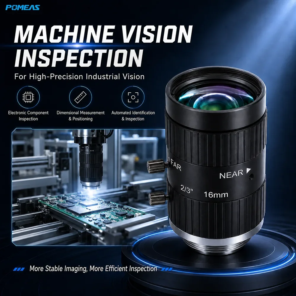 Промышленный FA-объектив 16mm 2/3-Inch 10MP C-Mount