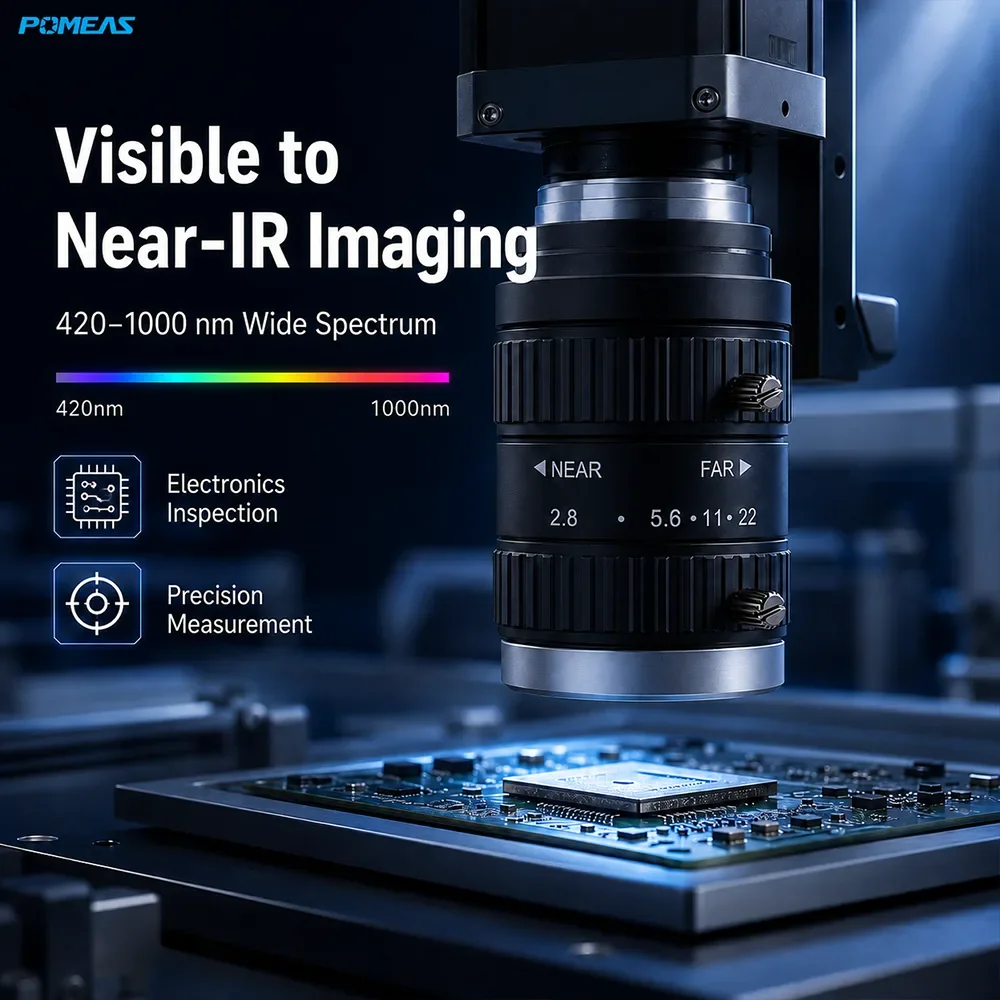 عدسة FA صناعية 16mm 1.1-Inch 20MP C-Mount