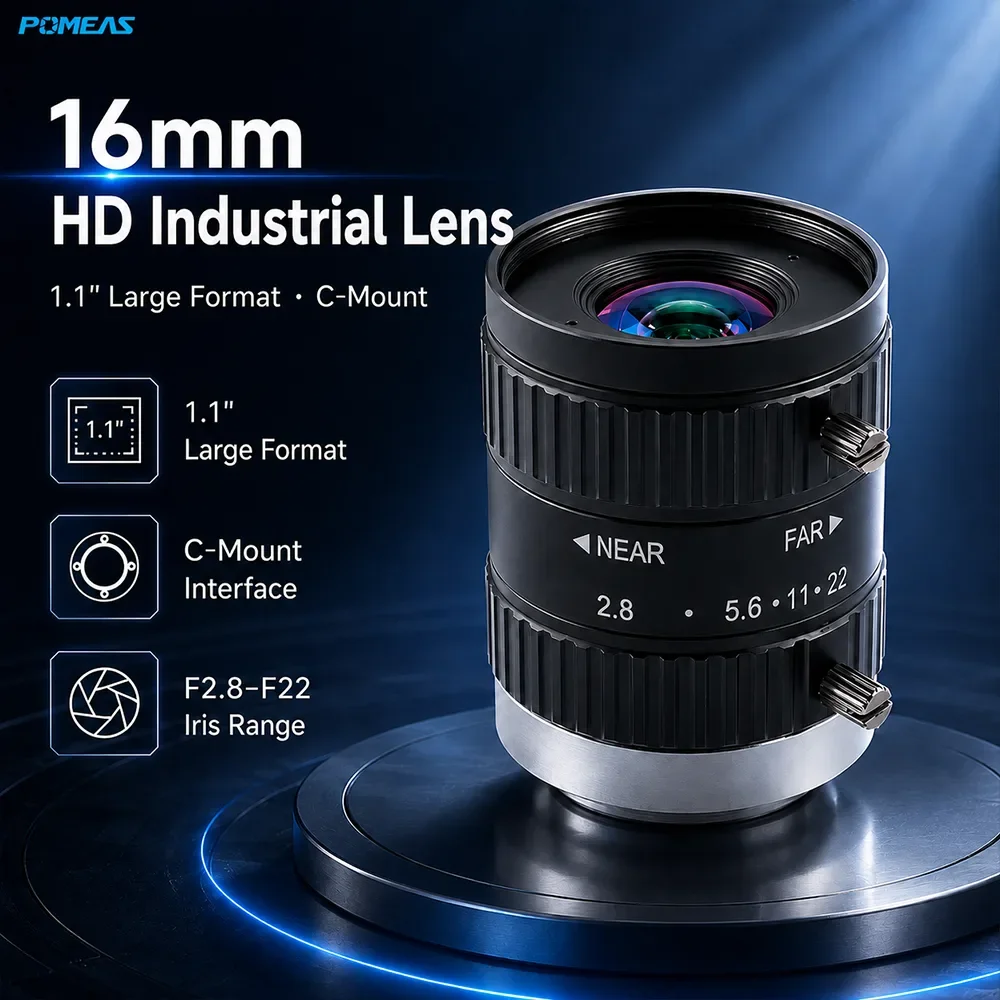 عدسة FA صناعية 16mm 1.1-Inch 20MP C-Mount