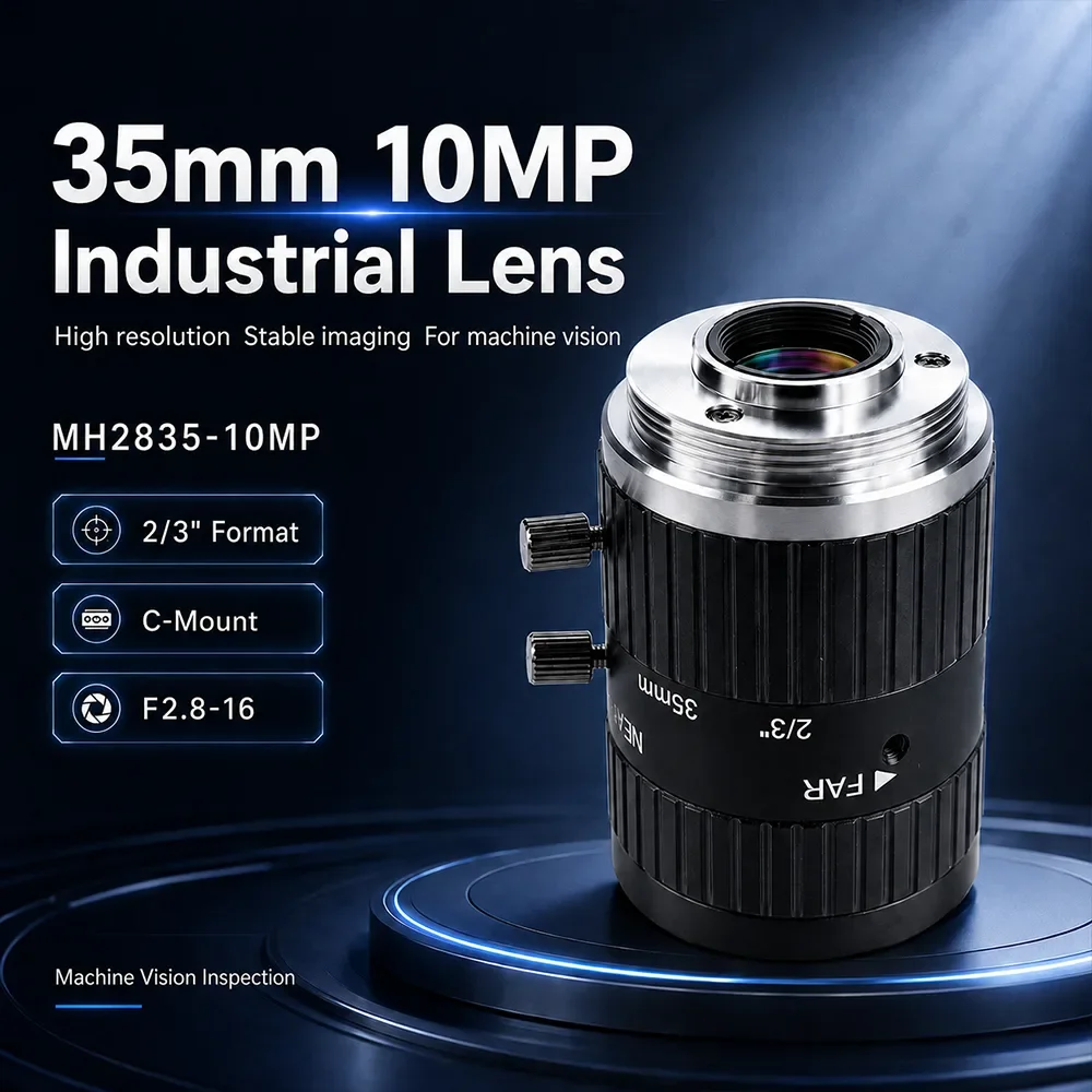 عدسة FA صناعية 35mm 2/3-Inch 10MP C-Mount