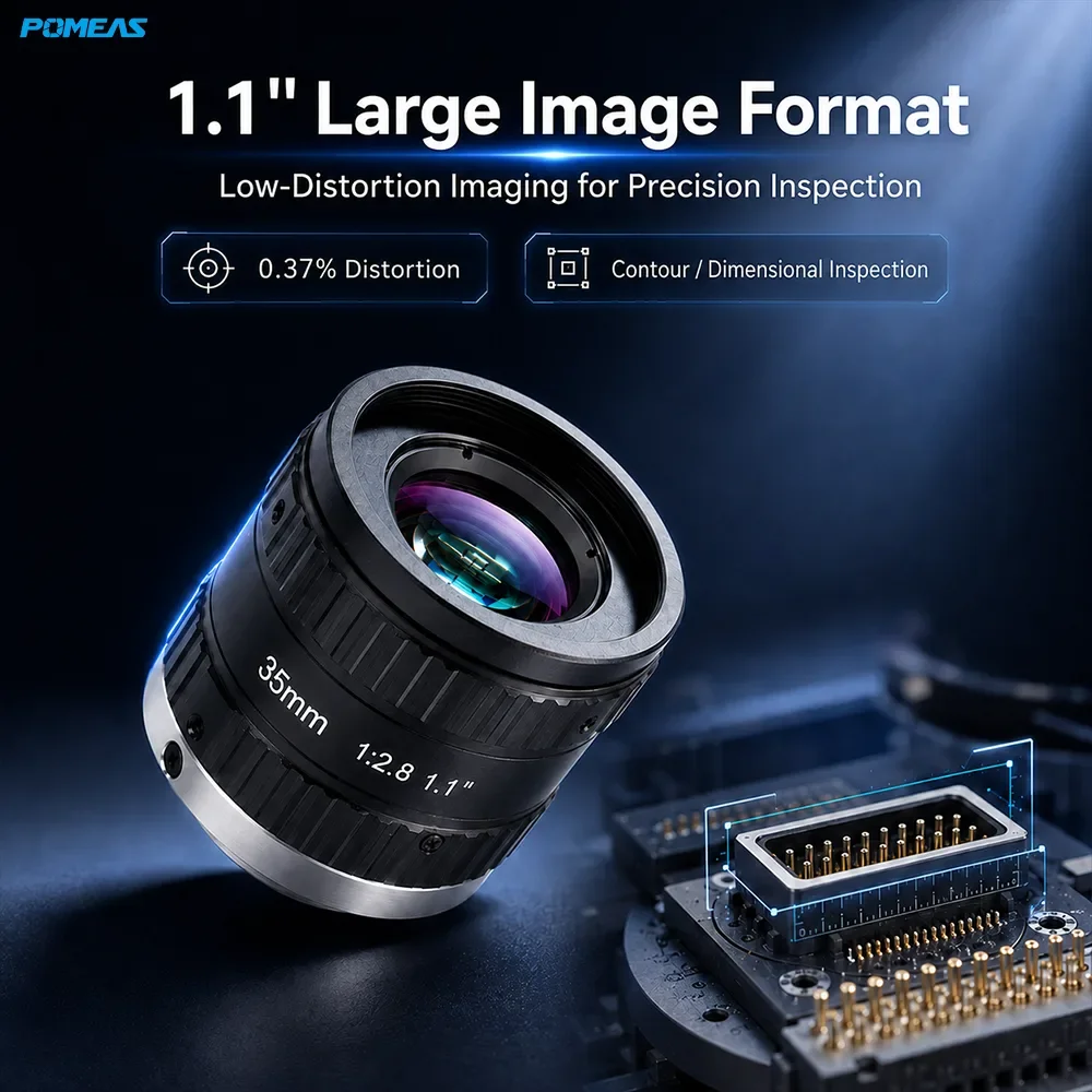 عدسة FA صناعية 35mm 1.1-Inch 20MP C-Mount