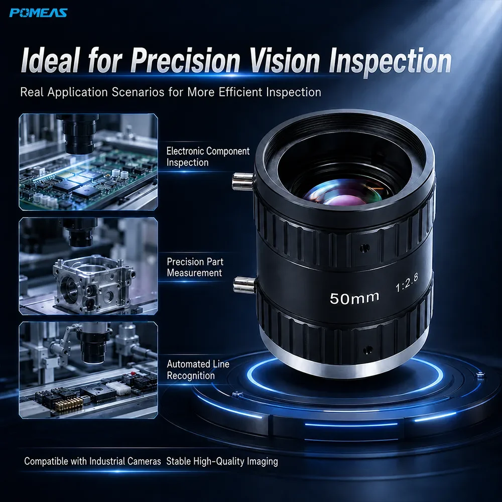 Objetivo FA Industrial 50mm 1.1-Inch 20MP C-Mount