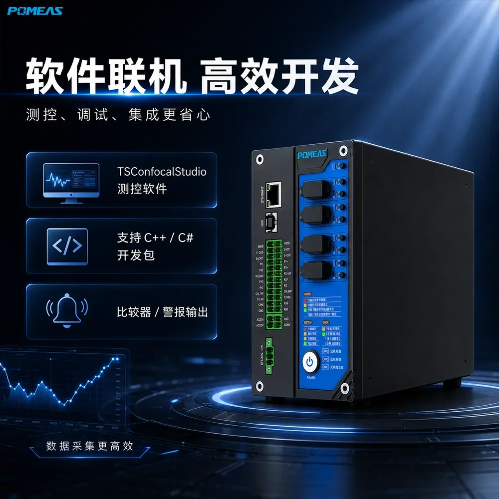 32kHz四通道光谱共焦位移传感器控制器