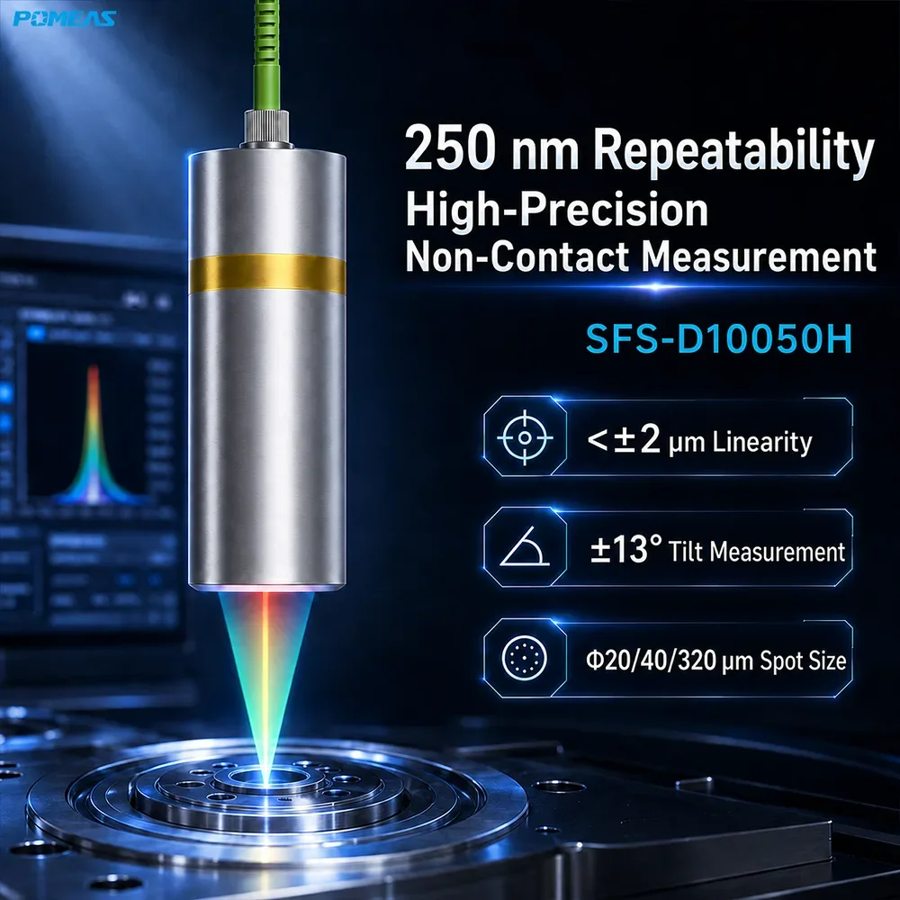250nm High-Temperature Confocal Displacement Sensor with 50mm Reference