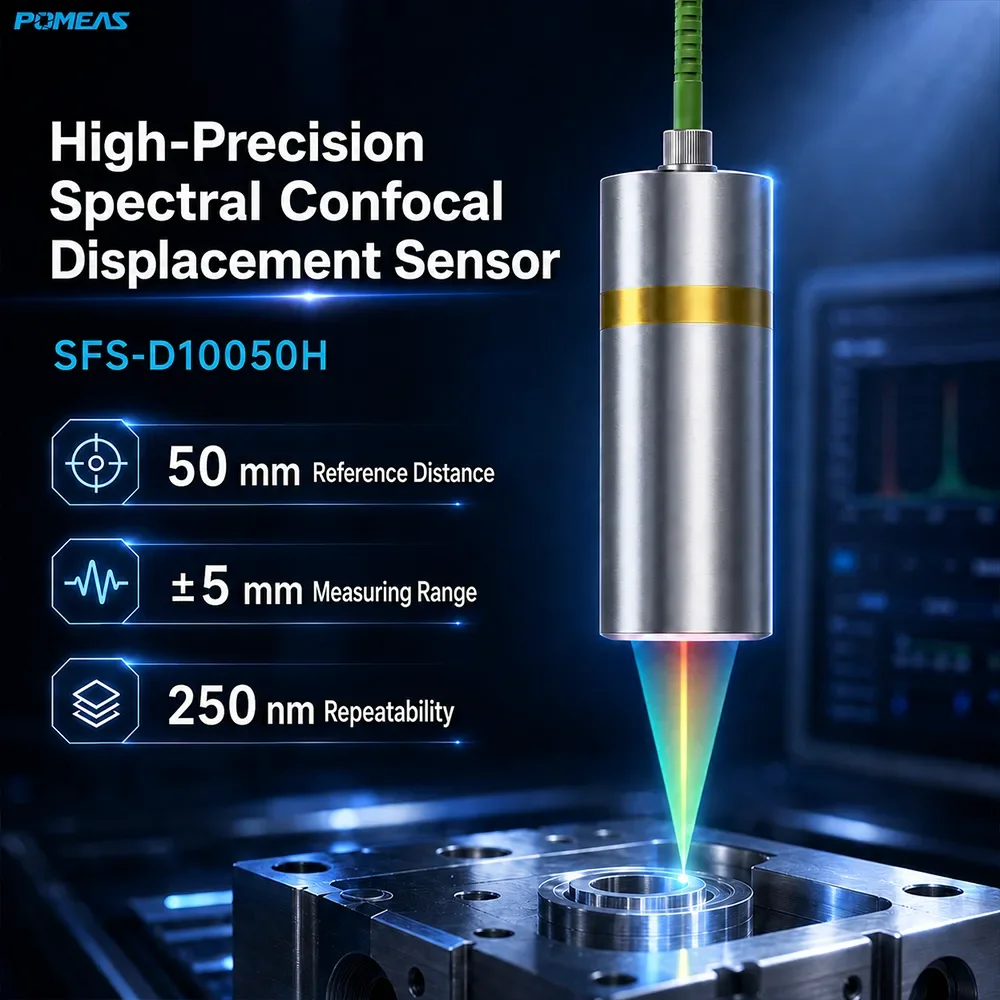 250nm High-Temperature Confocal Displacement Sensor with 50mm Reference