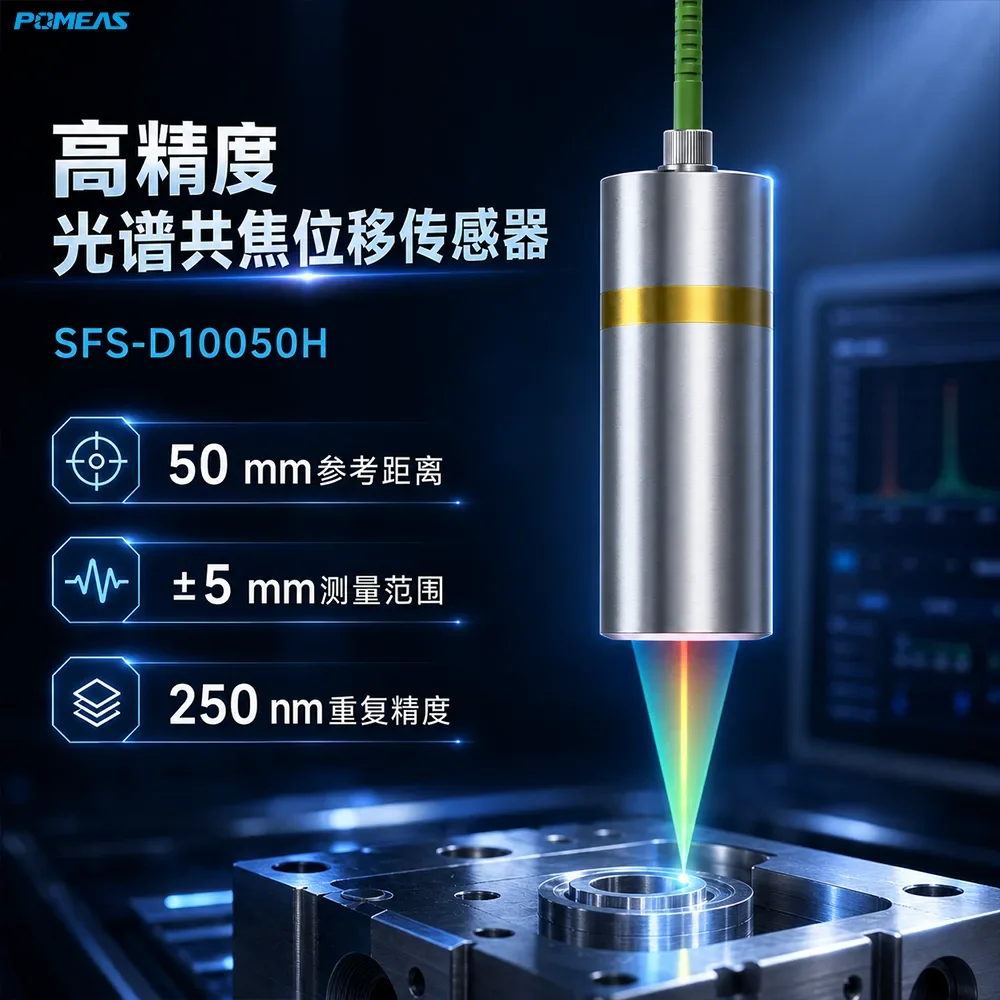 50mm参考距离250nm高温光谱共焦位移传感器