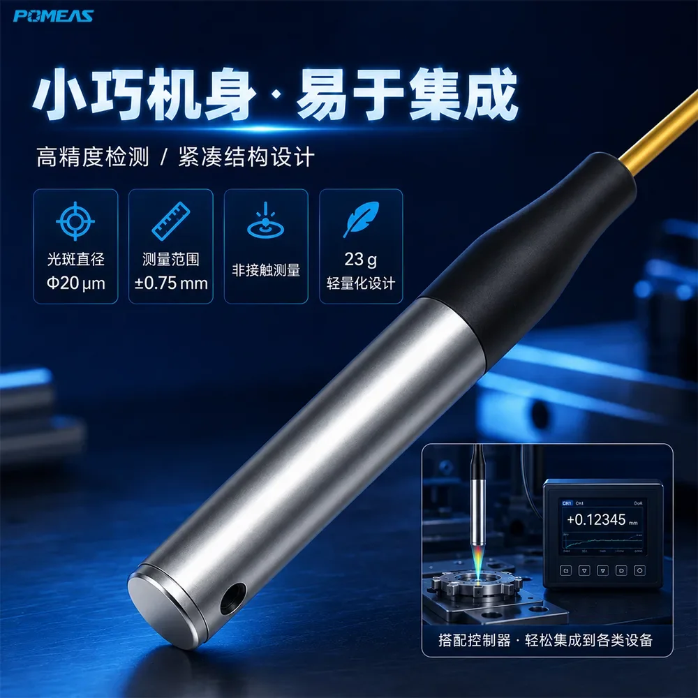 Конфокальный хроматический датчик перемещения 80 nm, рабочее расстояние 5.75 mm