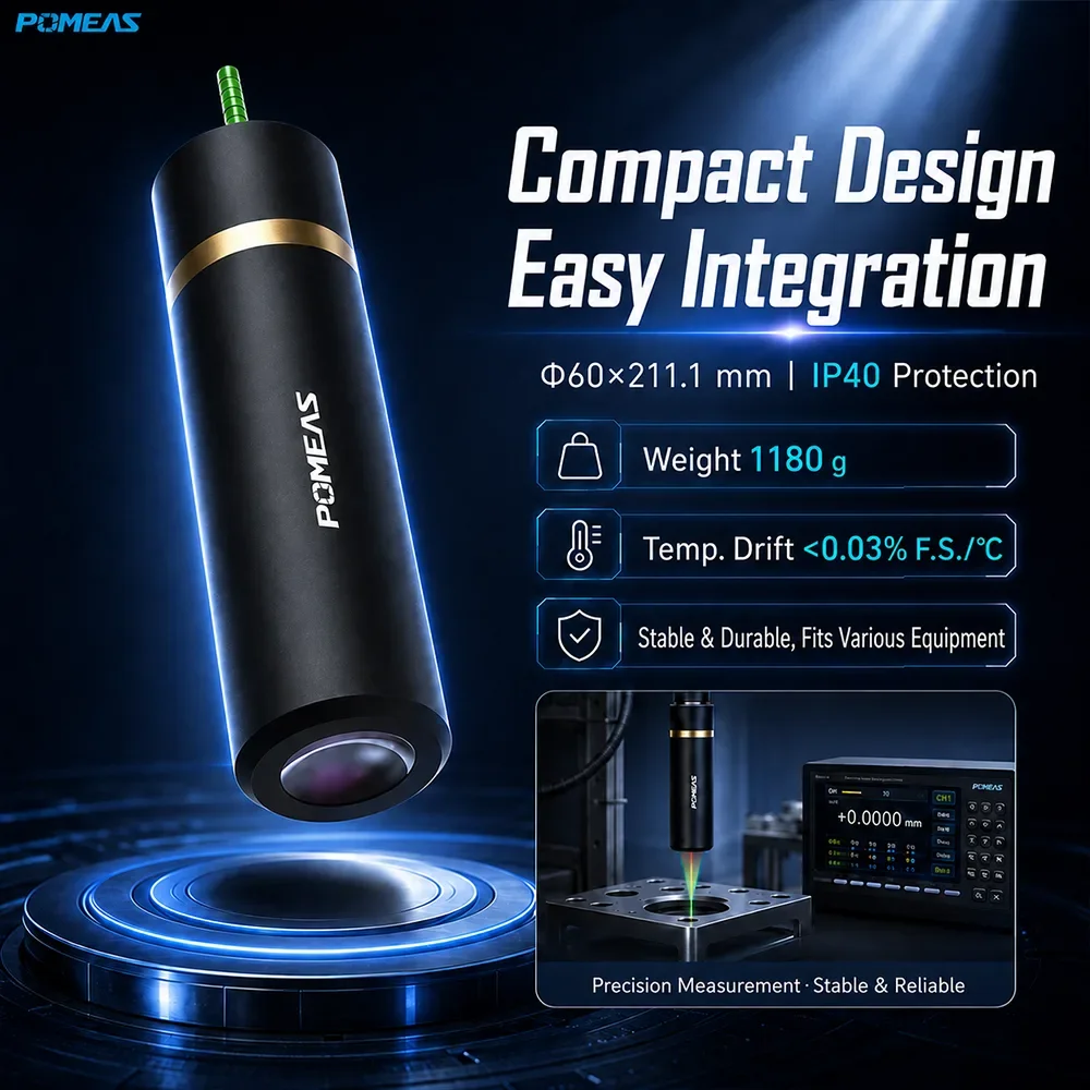 300nm Confocal Displacement Sensor with ±8mm Range