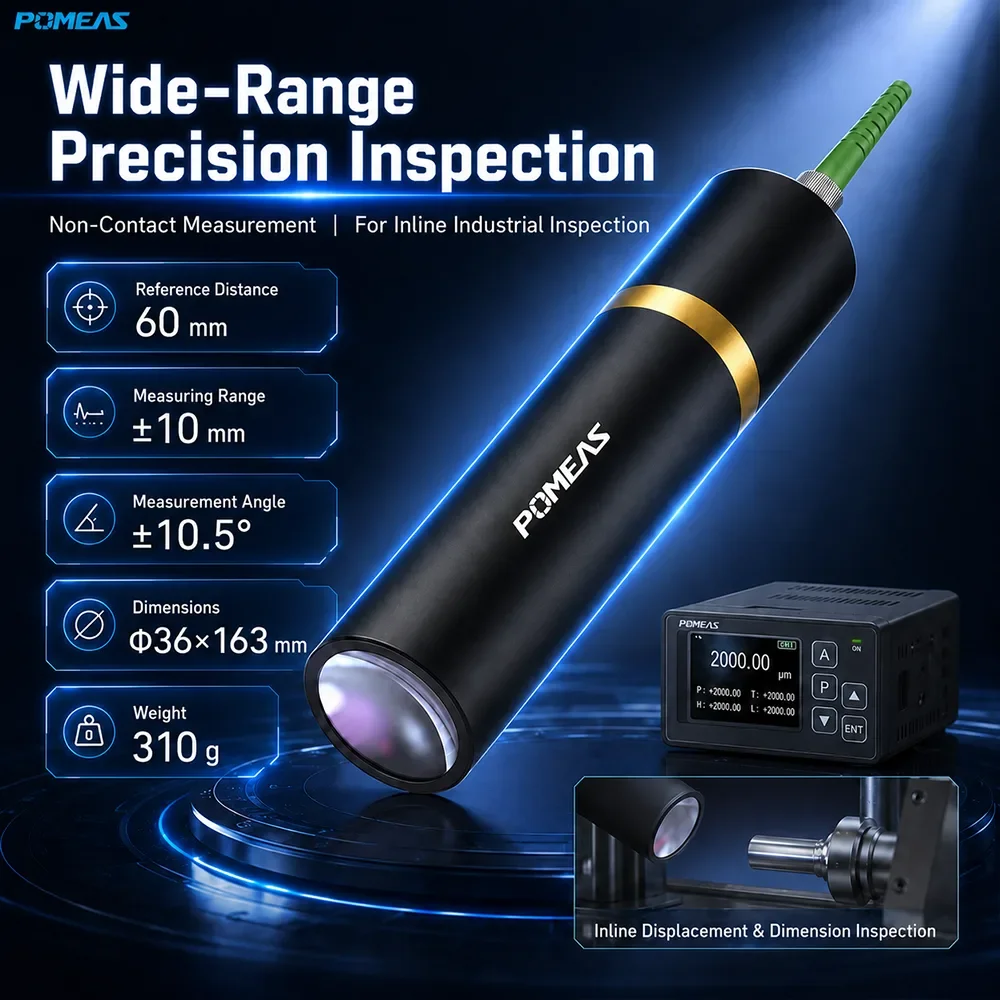 290nm Confocal Displacement Sensor with ±10mm Range