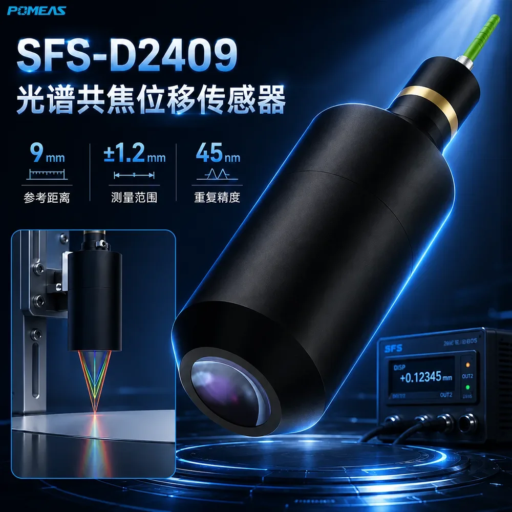 capteur confocal chromatique de déplacement POMEAS SFS-D2409