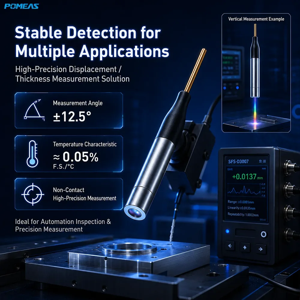 100nm Confocal Displacement Sensor with ±1.5mm Range