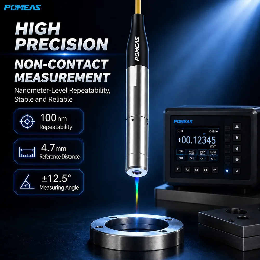 100nm Confocal Displacement Sensor with 4.7mm Reference