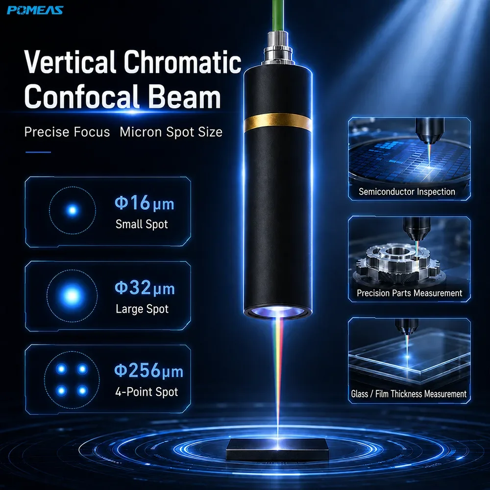 100nm High-Temperature Confocal Displacement Sensor with 38mm Reference