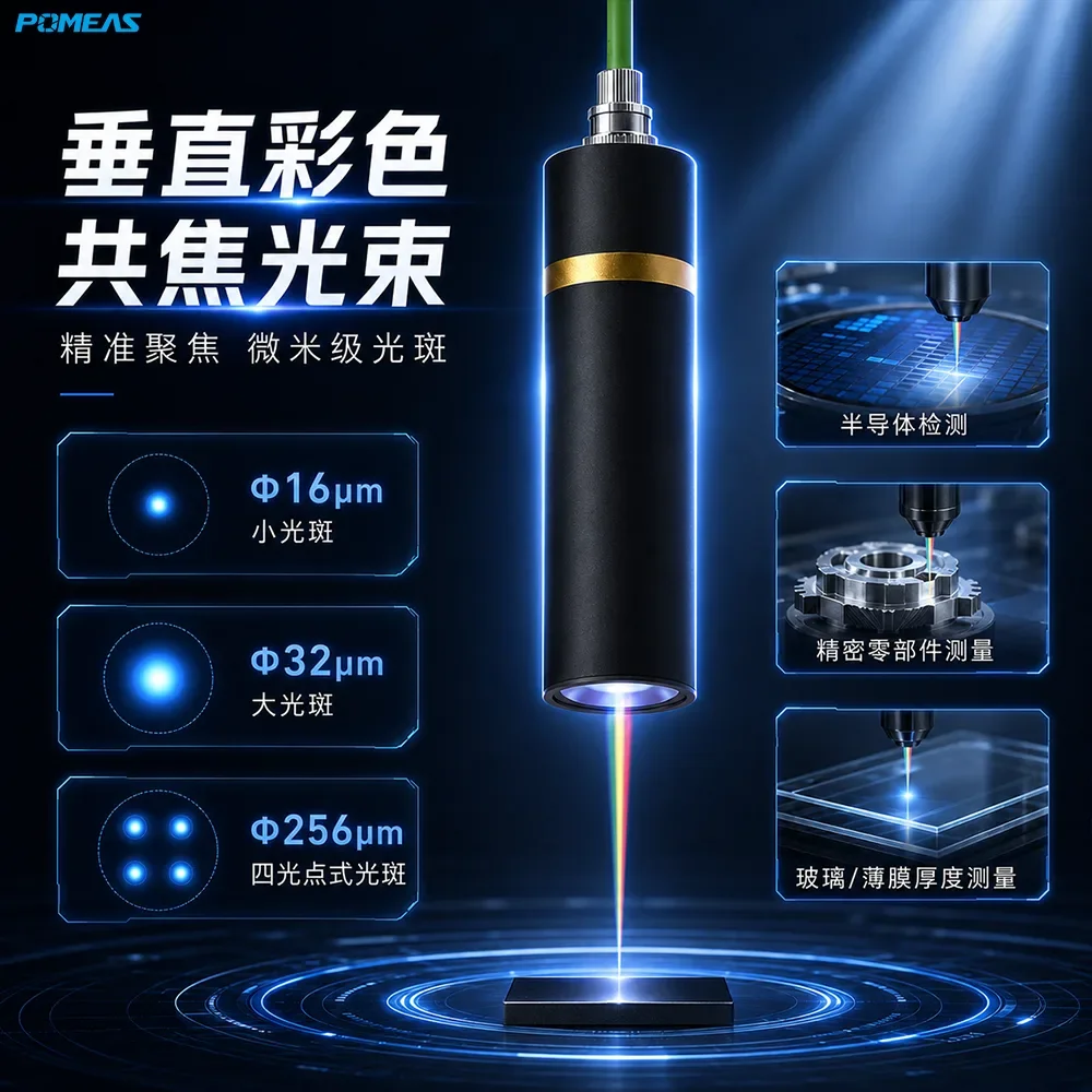 ±2mm量程100nm高温光谱共焦位移传感器