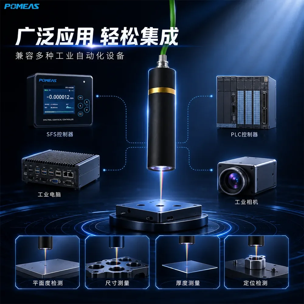 ±2mm量程100nm高温光谱共焦位移传感器
