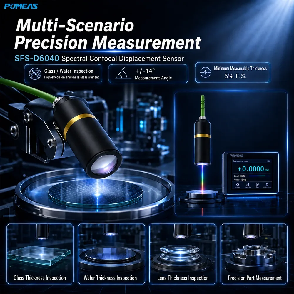 140nm Confocal Displacement Sensor with ±3mm Range