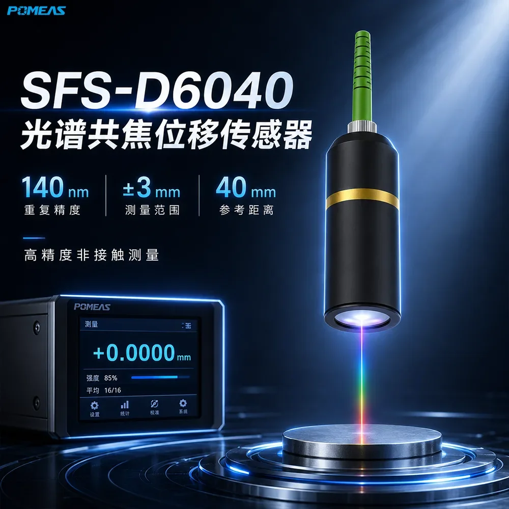 ±3mm量程140nm光谱共焦位移传感器