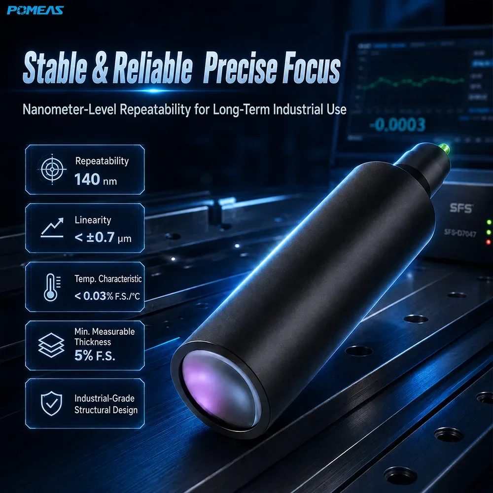 140nm Confocal Displacement Sensor with 47mm Reference