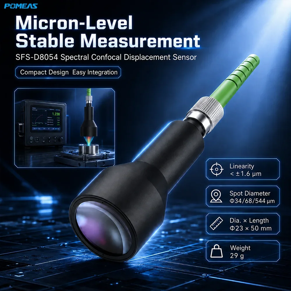 250nm Compact Confocal Displacement Sensor with 54.5mm Reference