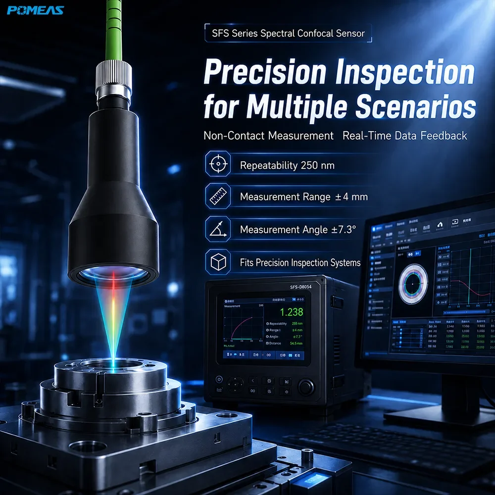 250nm Compact Confocal Displacement Sensor with 54.5mm Reference
