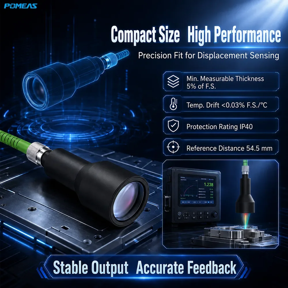 250nm Compact Confocal Displacement Sensor with 54.5mm Reference
