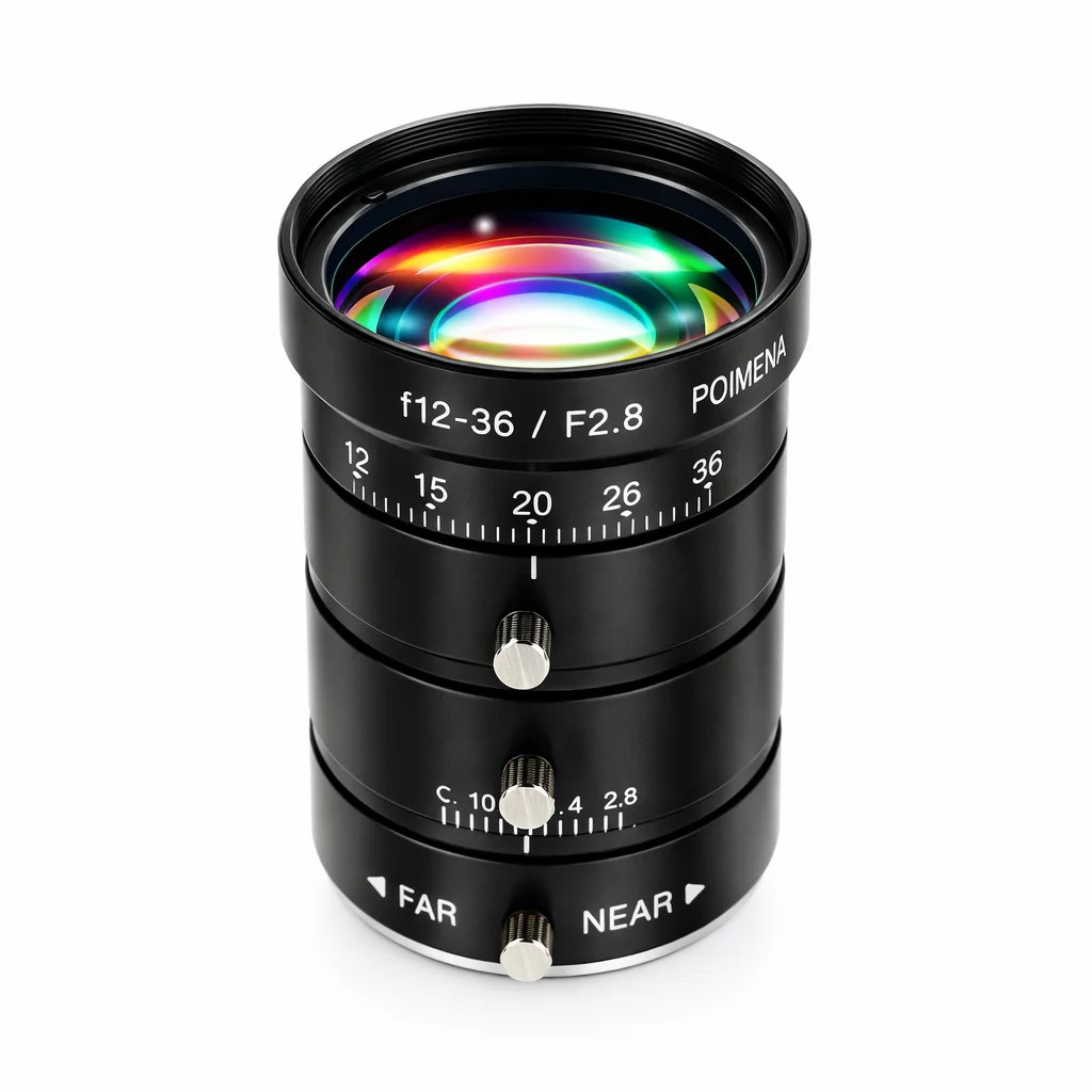 POMEAS PMS-LFE-123628M 12-36mm C-Mount FA Machine Vision Lens