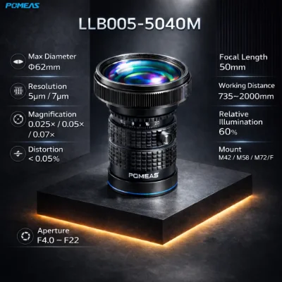 50mm 8K Line Scan Lens for Machine Vision Inspection