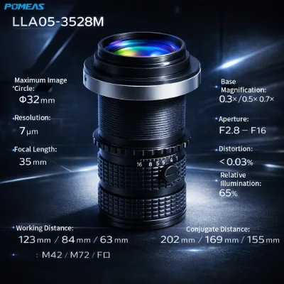 4K 35mm Line Scan Lens for Close-Range Industrial Inspection