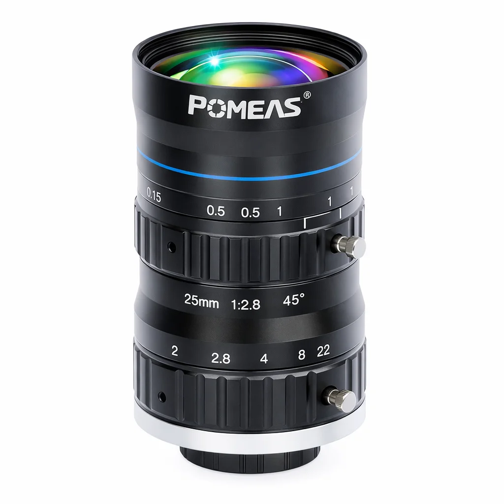 12MP 25mm C-Mount Machine Vision Lens for 4/3-Inch Cameras