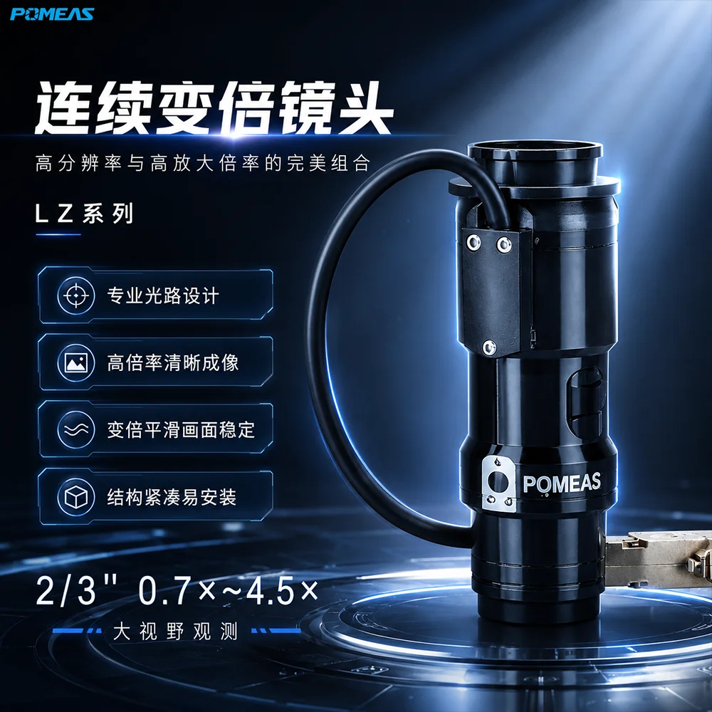 0.7X–4.5X RS-232电子反馈连续变倍镜头