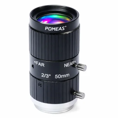 50mm 2/3-Inch 10MP C-Mount Inspection Lens | POMEAS