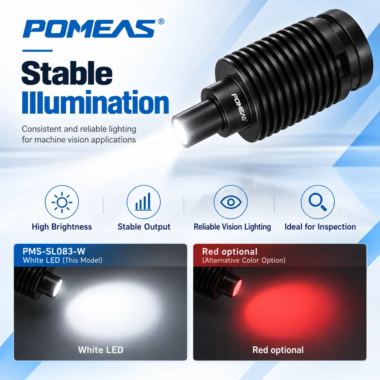 Compact 3W LED Spot Light for Machine Vision Inspection