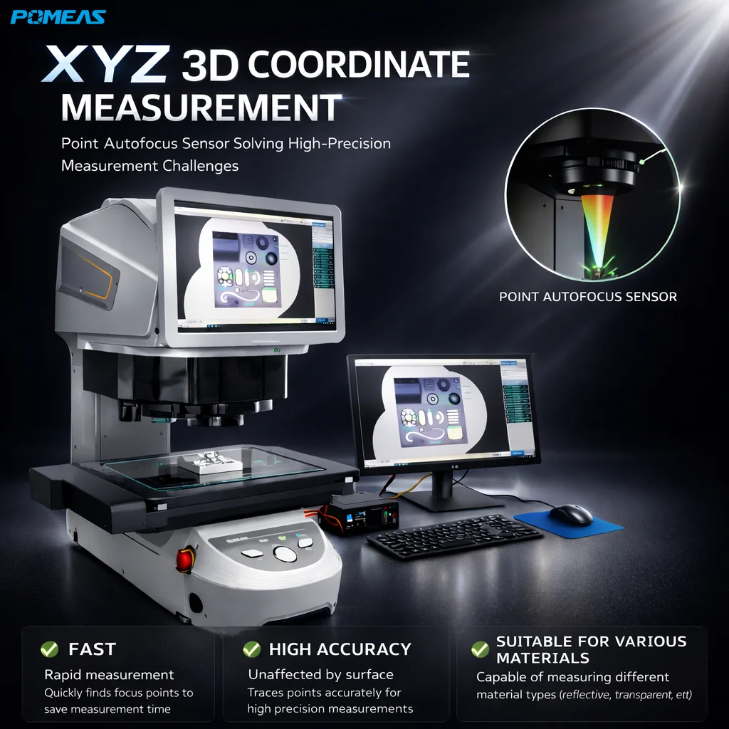 POMEAS IMAGE 3 Instant Vision Measuring System for QC Inspection