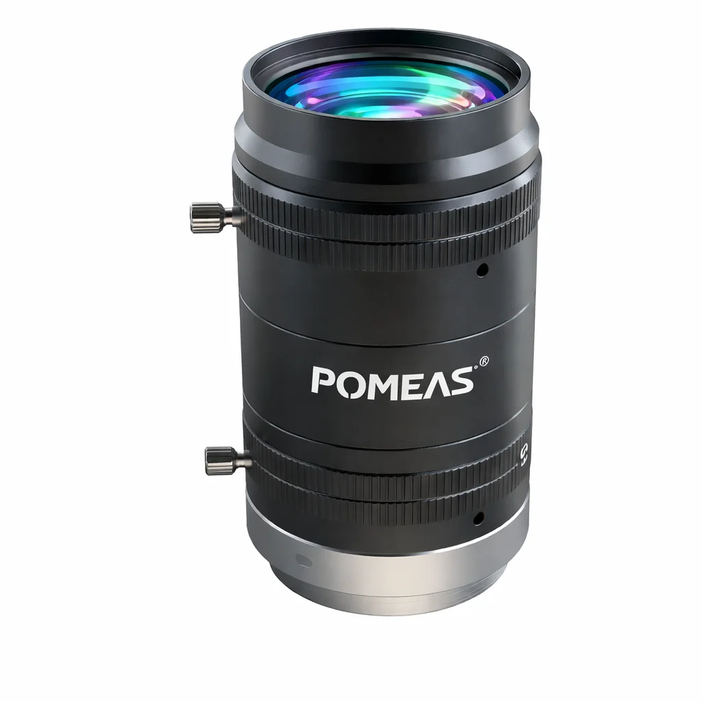 12mm 2/3-Inch 10MP Close-Focus C-Mount Lens | POMEAS