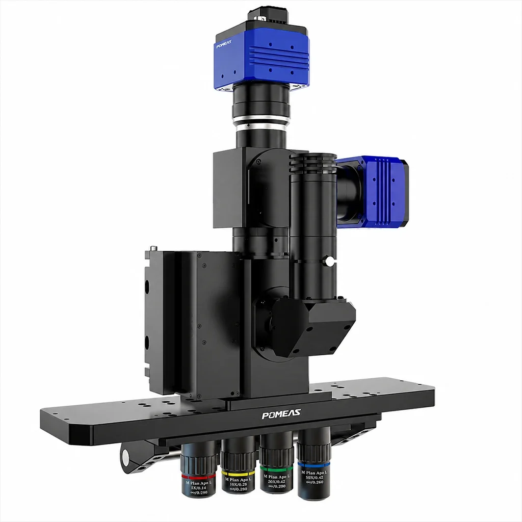 POMEAS Focus X Laser Autofocus Microscopy System | Motorized Turret & Coaxial Focus Sensor