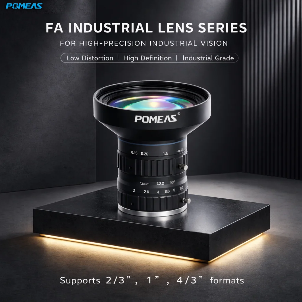12mm 4/3-Inch 20MP C-Mount Machine Vision Lens | POMEAS
