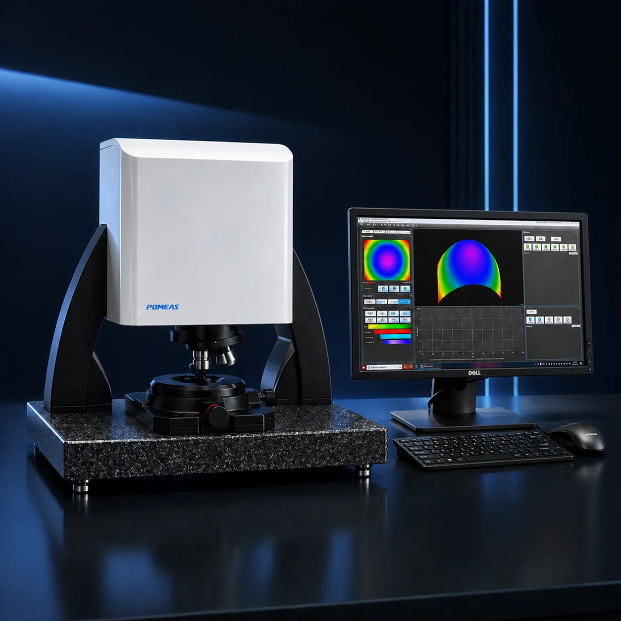 POMEAS WLI100 3D White Light Interferometer for Surface Profiling