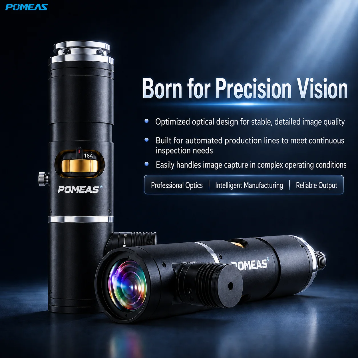 4K Big FOV Machine Vision Lens | 1" C-Mount Industrial Zoom Lens