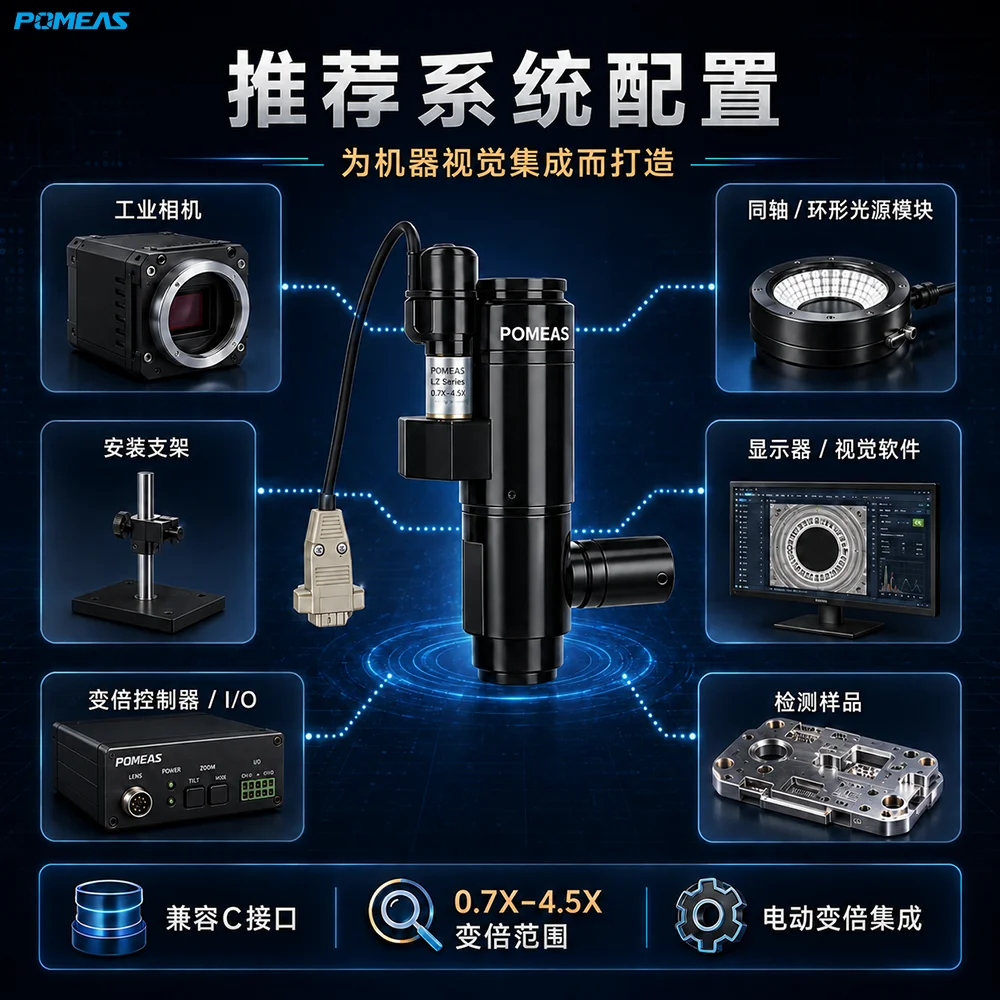 机器视觉电动连续变倍工业镜头｜自动化检测与精密成像