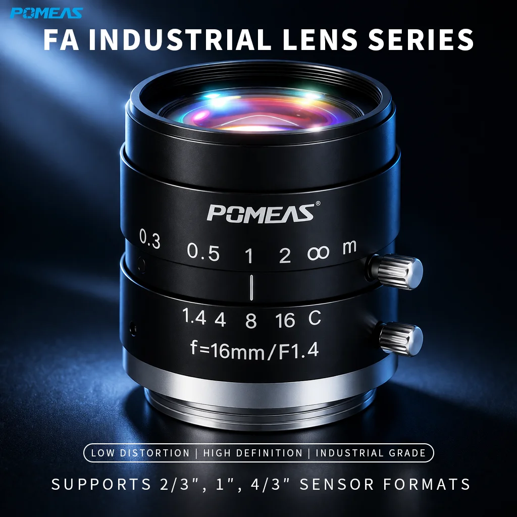 PMS-LFE-1614M 16mm F1.4 C-Mount FA Lens for Machine Vision