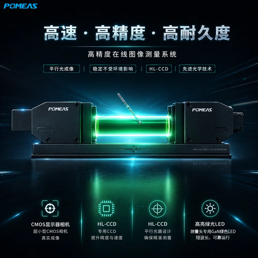 高精度非接触式在线外径测量仪