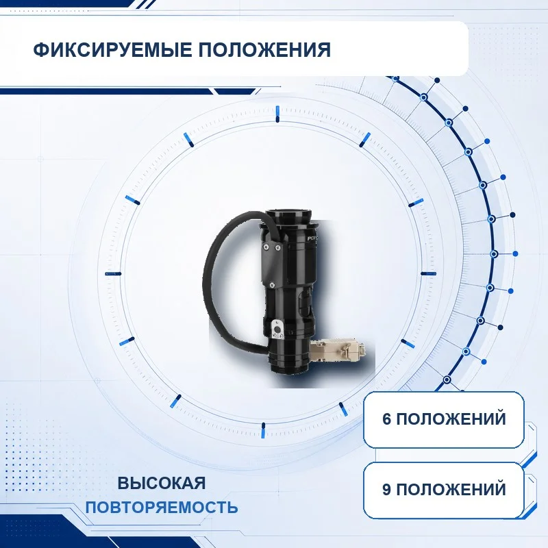 Механическая фиксация увеличения в 6 или 9 положениях