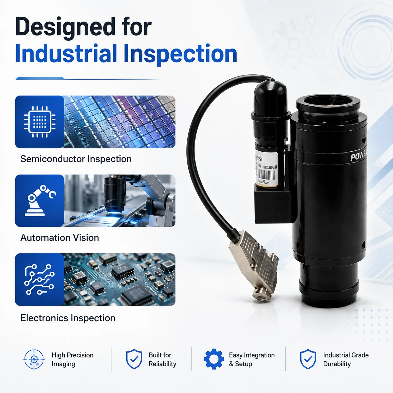6.5X Motorized Zoom Lens for Machine Vision | C-Mount