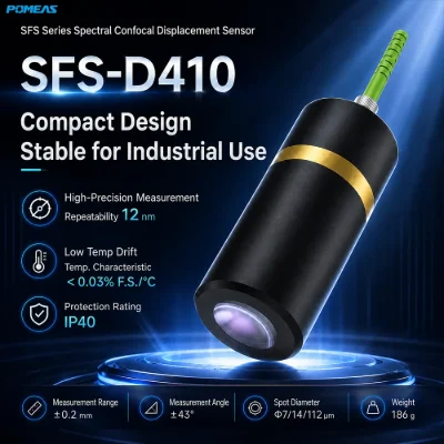 12nm Repeatability Chromatic Confocal Displacement Sensor
