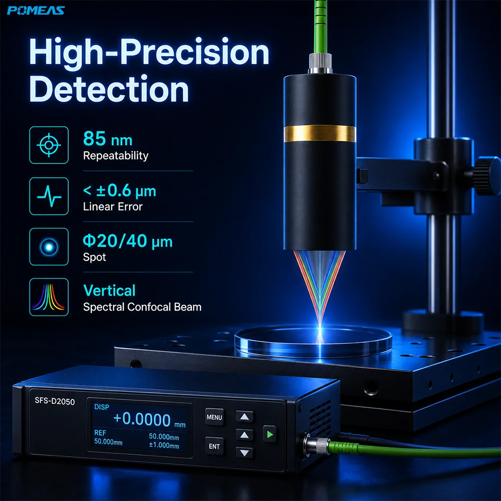 85 nm Chromatic Confocal Sensor with ±1 mm Range